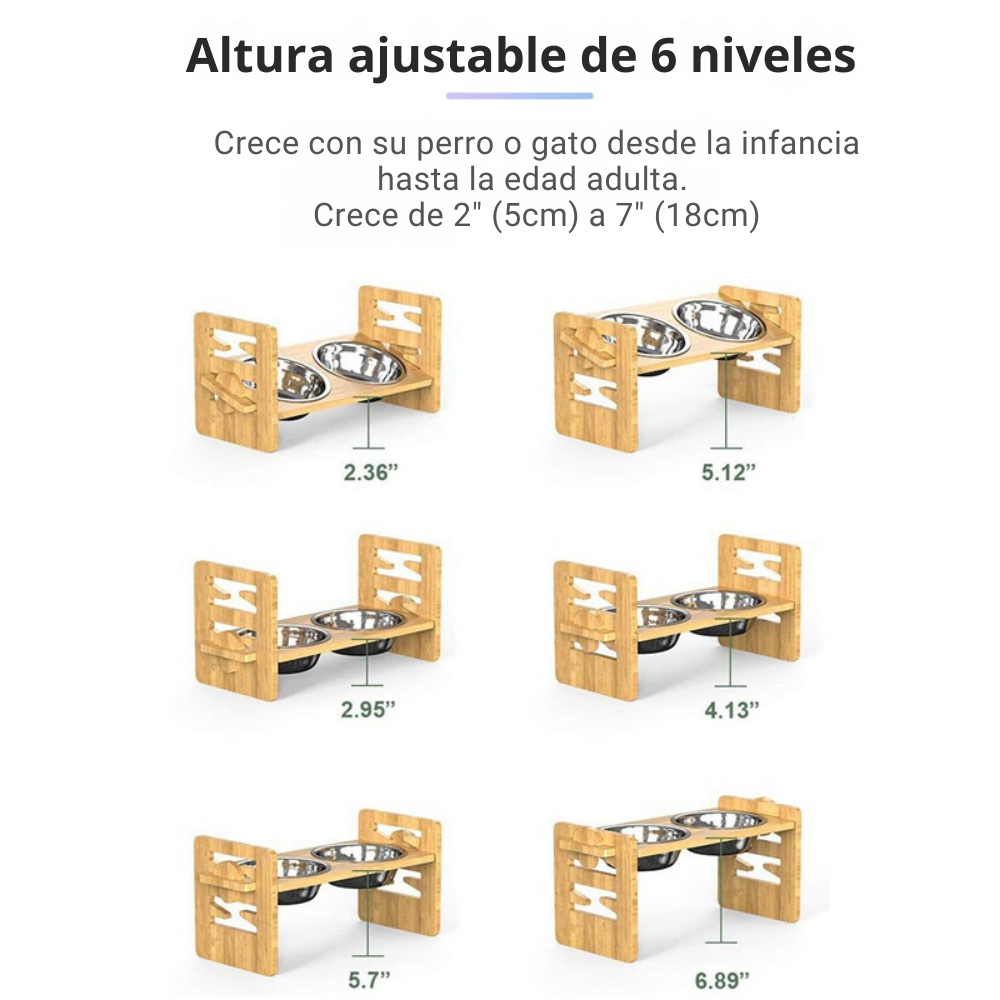 Platitos Elevados Para tu Mascota MimiBowl™