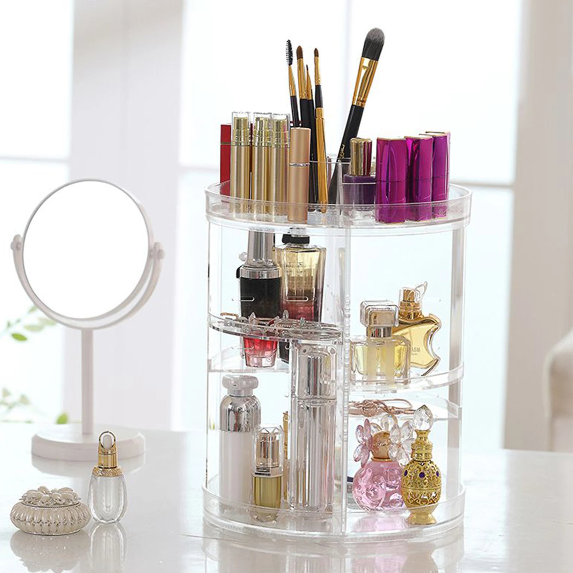 Organizador de maquillaje 360