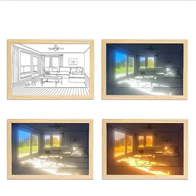 ShineFrame™ Cuadro Iluminado 3D