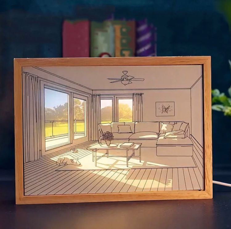 ShineFrame™ Cuadro Iluminado 3D
