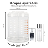 Organizador de maquillaje 360